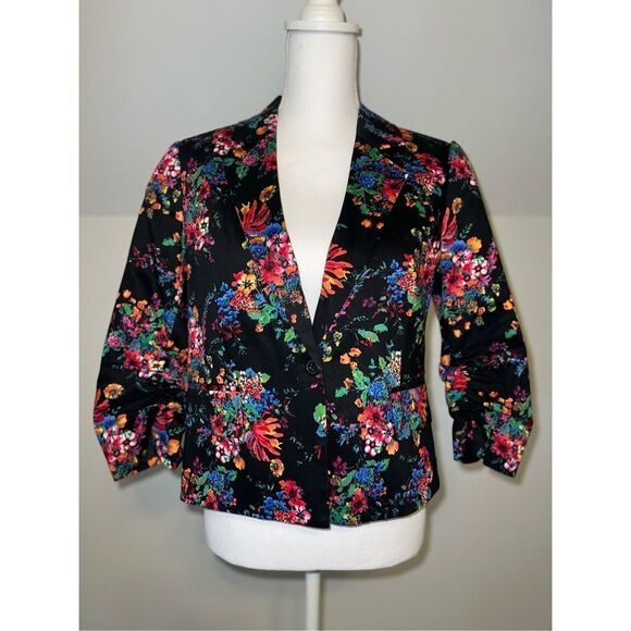 Laundry by Shelli Segal Floral Blazer Suit Jacket Women’s 10 - Picture 1 of 9